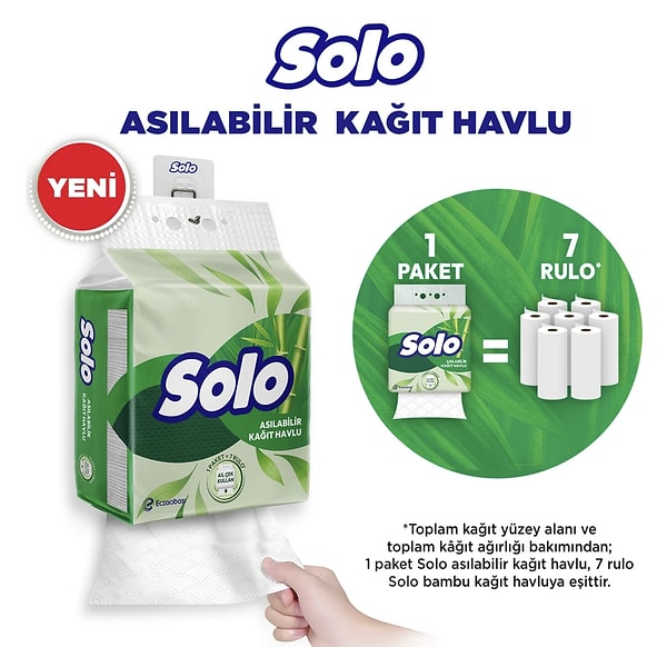 Solo Asılabilir Kağıt Havlu 2 al 1 öde fırsatında bugün son gün!
