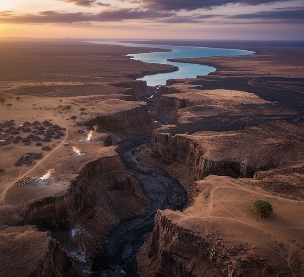 Bu devasa kırılmanın merkezinde, dünyanın en büyük yarıklarından biri olan Doğu Afrika Rift Sistemi bulunuyor.