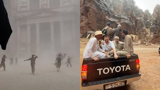 Tourists Caught in Storm at the Ancient City of Petra Rescued by Teams