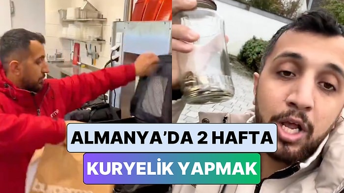 Almanya'da 2 Hafta Kuryelik Yapan Bir Sosyal Medya Kullanıcısı Aldığı Toplam Bahşişi Paylaştı