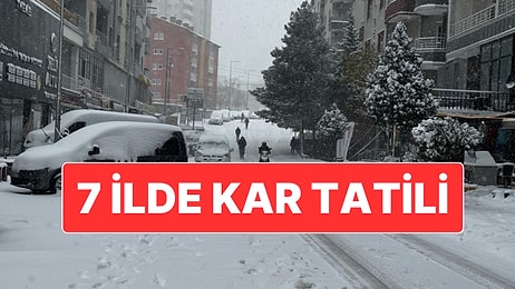 Türkiye Kar Teslim: Yarın 7 İlde Okullar Tatil Edildi