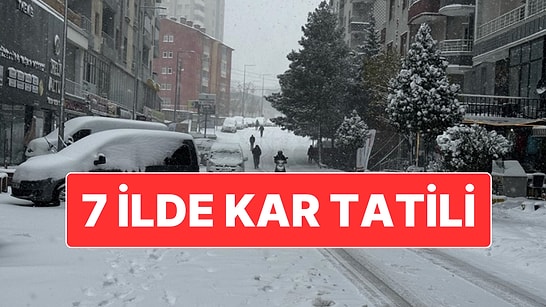 Türkiye Kar Teslim: Yarın 7 İlde Okullar Tatil Edildi