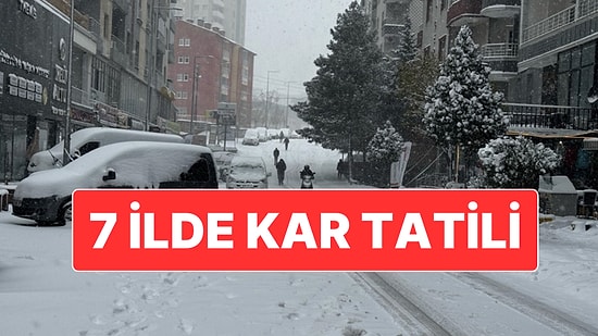 Türkiye Kar Teslim: Yarın 7 İlde Okullar Tatil Edildi