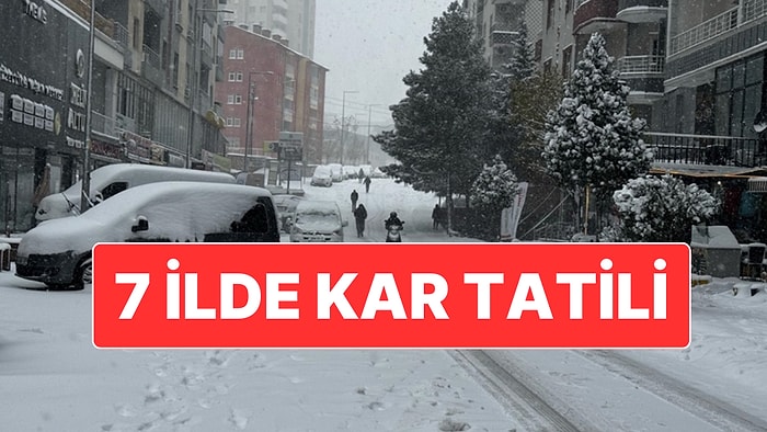 Türkiye Kar Teslim: Yarın 7 İlde Okullar Tatil Edildi