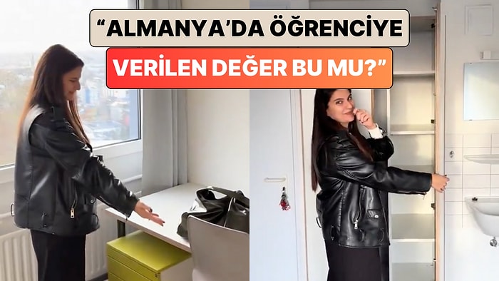 Almanya'da Yurtta Kalan Bir Öğrenci Kendisine Verilen Odaya İsyan Etti: "Öğrenciye Verilen Değer Bu mu?"