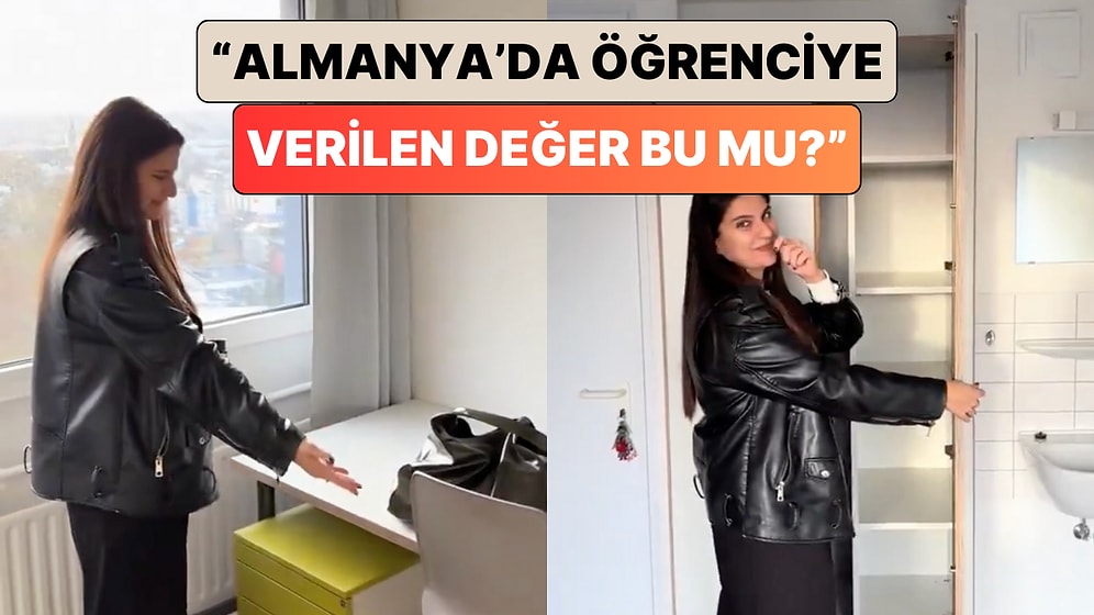 Almanya'da Yurtta Kalan Bir Öğrenci Kendisine Verilen Odaya İsyan Etti: "Öğrenciye Verilen Değer Bu mu?"