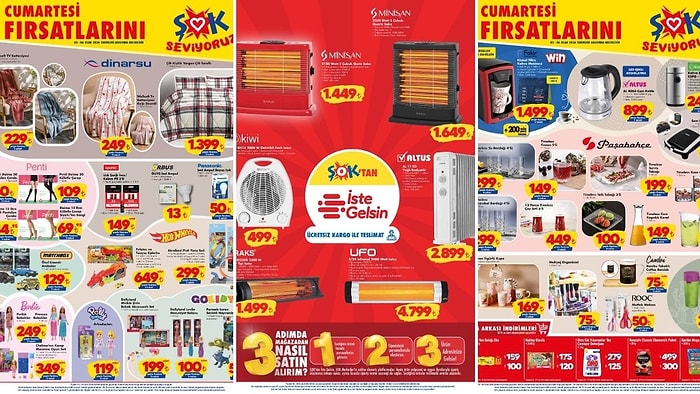 ŞOK'a UFO Isıtıcı Geliyor! 3 Ocak 2026 ŞOK Aktüel Ürünler Kataloğu