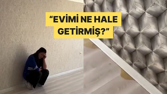 Kiracısı Çıktıktan Sonra Evinin Son Halini Gören Kadın Gözyaşlarına Hakim Olamadı