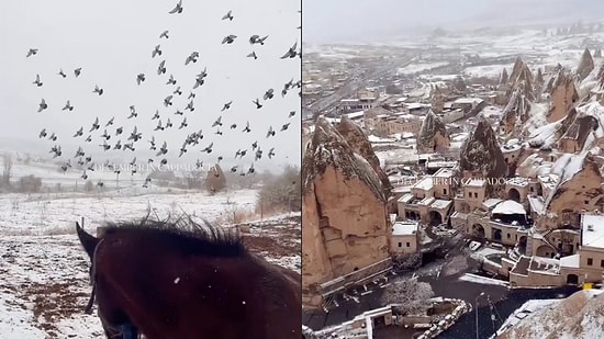 The Enchanting Sight of Cappadocia Under Snow