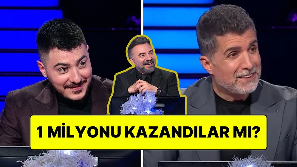 Milyoner Yılbaşı Özel'de Semicenk ve Özcan Deniz 1 Milyon TL'lik Soruyu Açtırdı