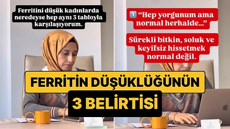 Uzman Diyetisyen Ferritin Değeri Düşük Kadınlarda Karşılaştığı 3 Belirtiyi Paylaştı