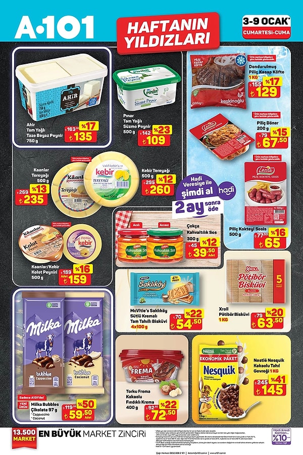 Ahir Tam Yağlı Taze Beyaz Peynir 750 gr 135 TL