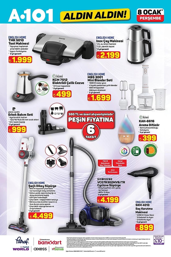 Kiwi Elektrikli Çelik Cezve 499 TL