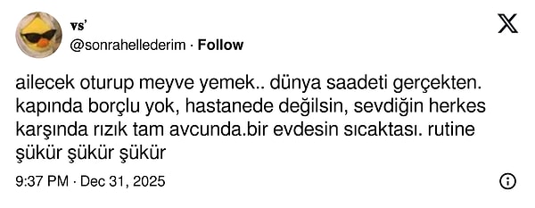 Bazen de hayatta huzur dolu anlar...