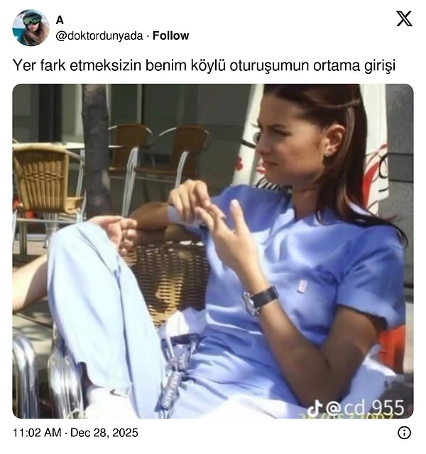 12. Çok rahat bir kere