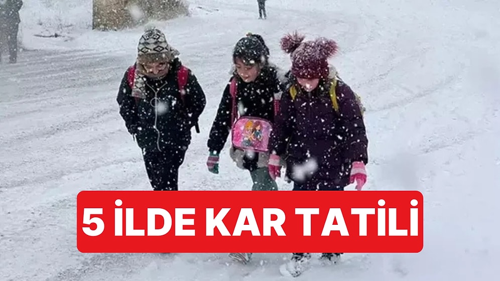 Kar Yağışı Sebebiyle 5 İlde Kar Tatili Kararı Alındı