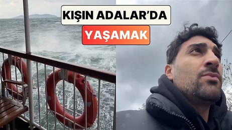 Adalar'da Yaşayan Bir Vatandaş Kışın İşe Gidip Gelmenin Ne Kadar Zor Olduğunu Gösterdi