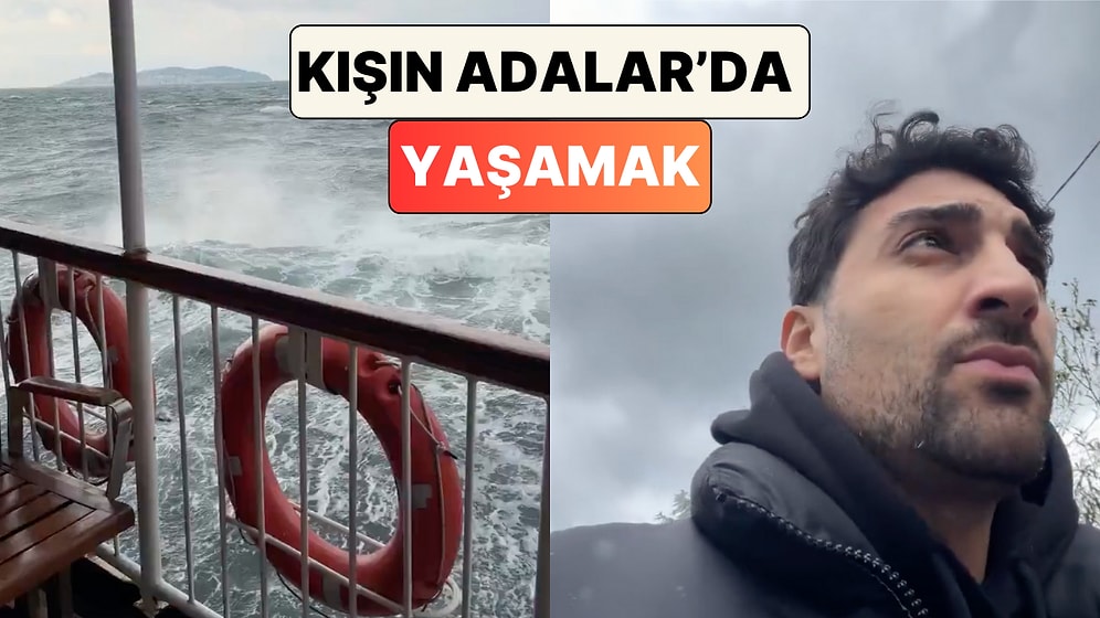 Adalar'da Yaşayan Bir Vatandaş Kışın İşe Gidip Gelmenin Ne Kadar Zor Olduğunu Gösterdi