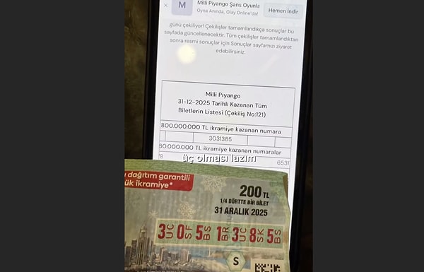 Yaklaşık 200 bin TL kazanmış.