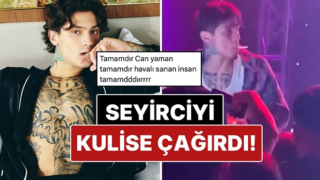Rapçi Çakal'ın Sahneden Bir Hayranını Kulise Davet Ettiği Anlar Gündem Oldu