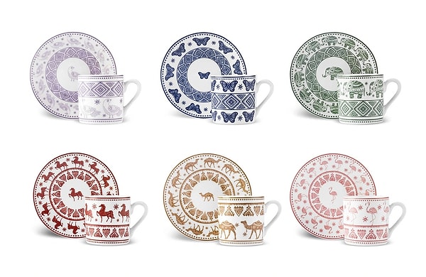 3. Kahve keyfini ikiye katlayacak Karaca Teri fincan takımıyla sunumlar dile gelsin!