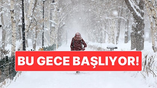55 İl İçin Kuvvetli Kar Uyarısı: Kar Yağışı Bu Gece Etkili Olacak