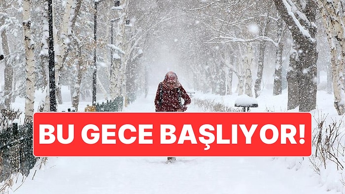 55 İl İçin Kuvvetli Kar Uyarısı: Kar Yağışı Bu Gece Etkili Olacak