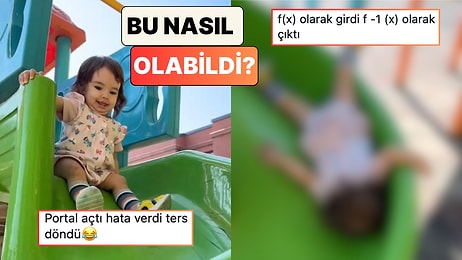 Kaydırağa Normal Bir Biçimde Oturduktan Sonra Bambaşka Bir Şekilde İnen Minik İzleyenlerin Beynini Yaktı