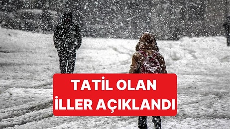 12 Ocak Pazartesi Günü Kar Sebebiyle Eğitime Ara Verilen İller Açıklandı