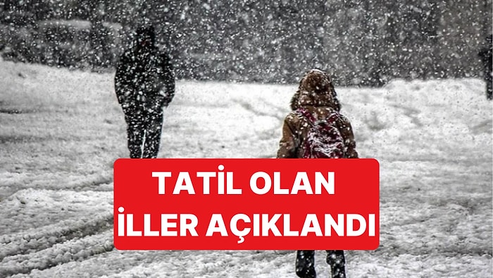 12 Ocak Pazartesi Günü Kar Sebebiyle Eğitime Ara Verilen İller Açıklandı