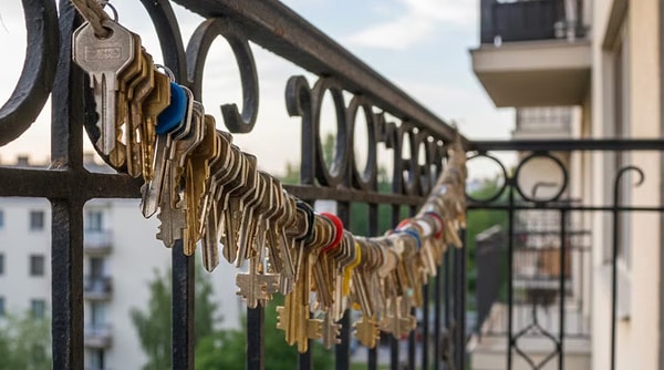 Balkon, teras ve bahçelerde dekoratif birer obje gibi asılı duran eski anahtarların, aslında sanılanın aksine çok daha işlevsel ve koruyucu amaçlara hizmet ettiği belirtiliyor.