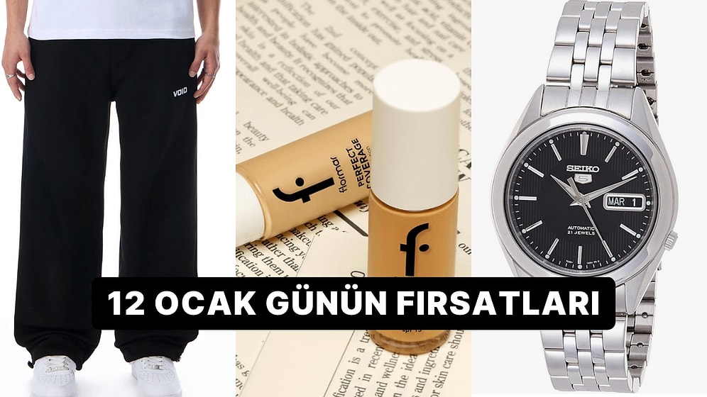 Bugün İndirimde Neler Var? Seiko Otomatik Kol Saatinden Flormar'ın Ürünlerine 12 Ocak 2026 Günün Fırsatları
