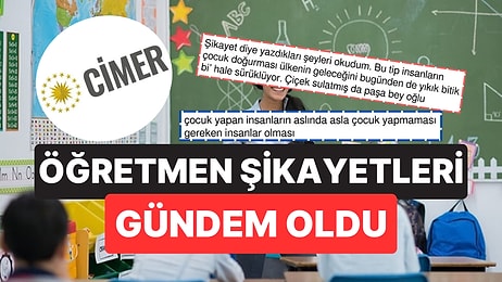 Öğretmenler Hakkında Yapılan CİMER Şikayetleri Gündem Oldu