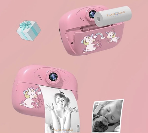 Minik fotoğrafçıların hayallerini süsleyen bu anlık baskılı kamera, yaratıcı aktivitelerin yeni gözdesi.