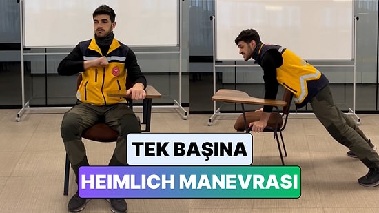 Bir Eğitmen Tek Başımızayken Kendi Kendimize Nasıl Heimlich Manevrası Yapabileceğimizi Gösterdi