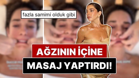 Oyuncu Elvin Levinler Ağzının İçine Masaj Yaptırdığı Anları Paylaştı