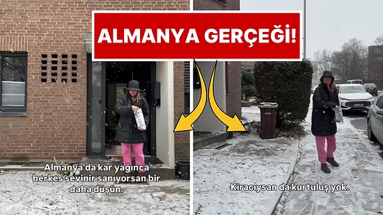 Bir Gurbetçi Almanya'da Kar Yağınca Neden Herkesin Sevinmediğini Anlattı!