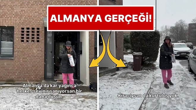 Bir Gurbetçi Almanya'da Kar Yağınca Neden Herkesin Sevinmediğini Anlattı!