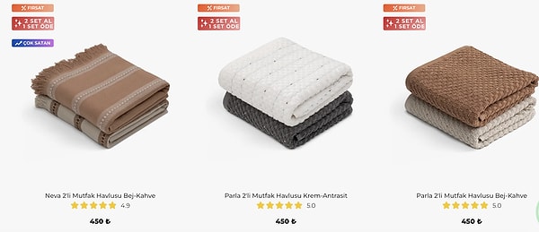 Kaliteli dokusuyla sunum kalitenizi bir üst seviyeye taşıyacak mutfak tekstili.