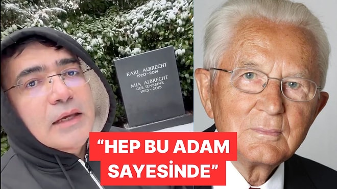 Almanya'da Yaşayan Bir Türk Aldi'nin Kurucusuna Mezarı Başında Dua Etti