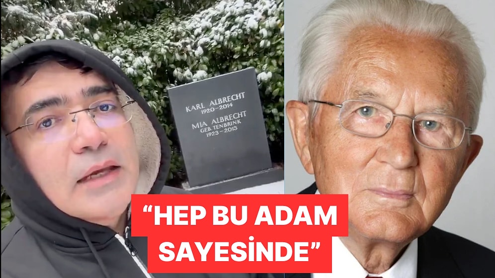 Almanya'da Yaşayan Bir Türk Aldi'nin Kurucusuna Mezarı Başında Dua Etti