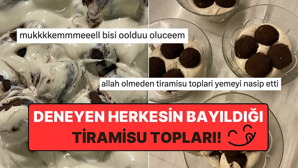 Deneyen Herkes Bayılıyor: Viral Tiramisu Topları Nasıl Yapılır?