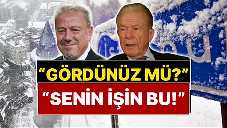 Gazeteci Uğur Dündar ve Meteoroloji Uzmanı Orhan Şen'in Kar Kavgası