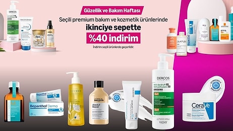 Güzellik ve Bakım Haftası Başladı: Cilt Bakım ve Kozmetik Ürünlerinde İndirim Fırsatı!