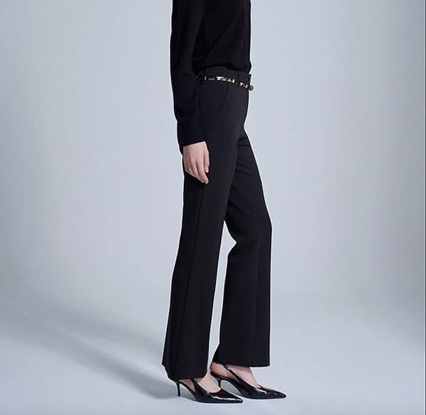 Boyunuzu olduğundan uzun gösterecek, retro esintili kemerli ispanyol paça.