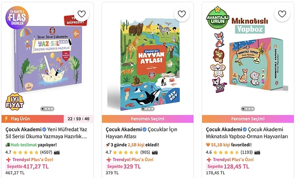 Eğitici setlerden eğlenceli oyunlara, Çocuk Akademi ürünlerinde dev fırsat!