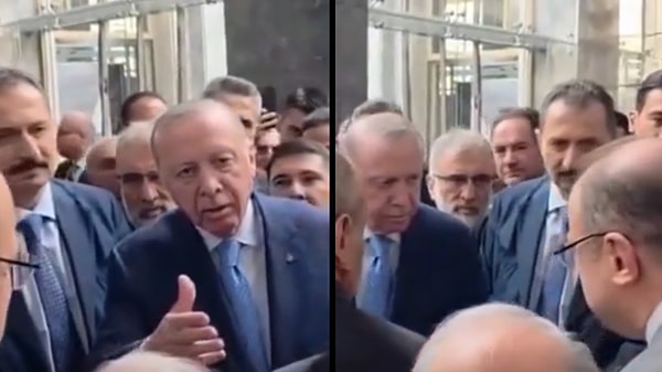 Cumhurbaşkanı Erdoğan'ı parti koridorunda şaşırtan kişi: "Bu son zamanlarda var mıydı?"
