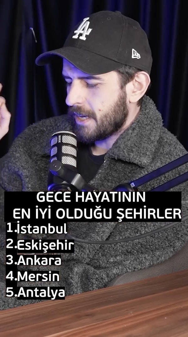Türkiye'de gece hayatının en iyi olduğu yerler açıklandı.