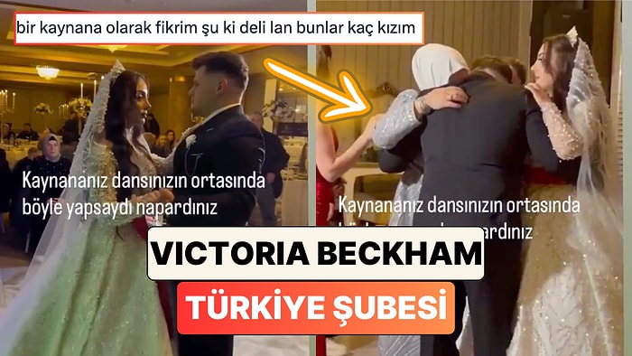 Yine Bir Victoria Beckham Vakası: Bir Düğünde Kayınvalide İlk Dansını Eden Oğlunun Boynuna Sarıldı
