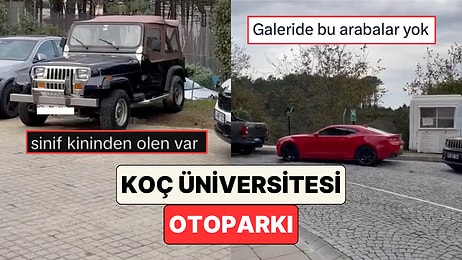 Galeride Yok! Bir Sosyal Medya Kullanıcısı Koç Üniversitesi'nin Otoparkını Görüntüledi